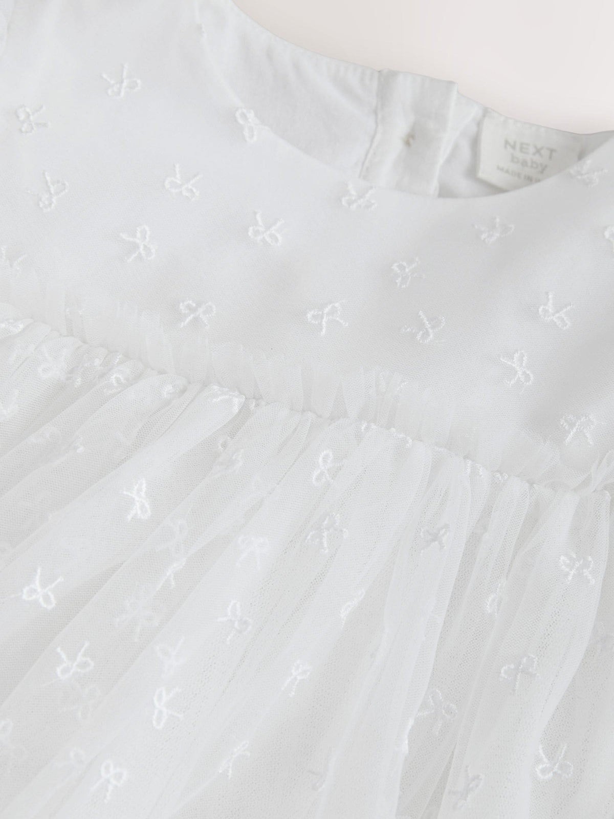 Dsiney Kidz - White Bow Mesh Baby Dress (0mths-2yrs) image 4
