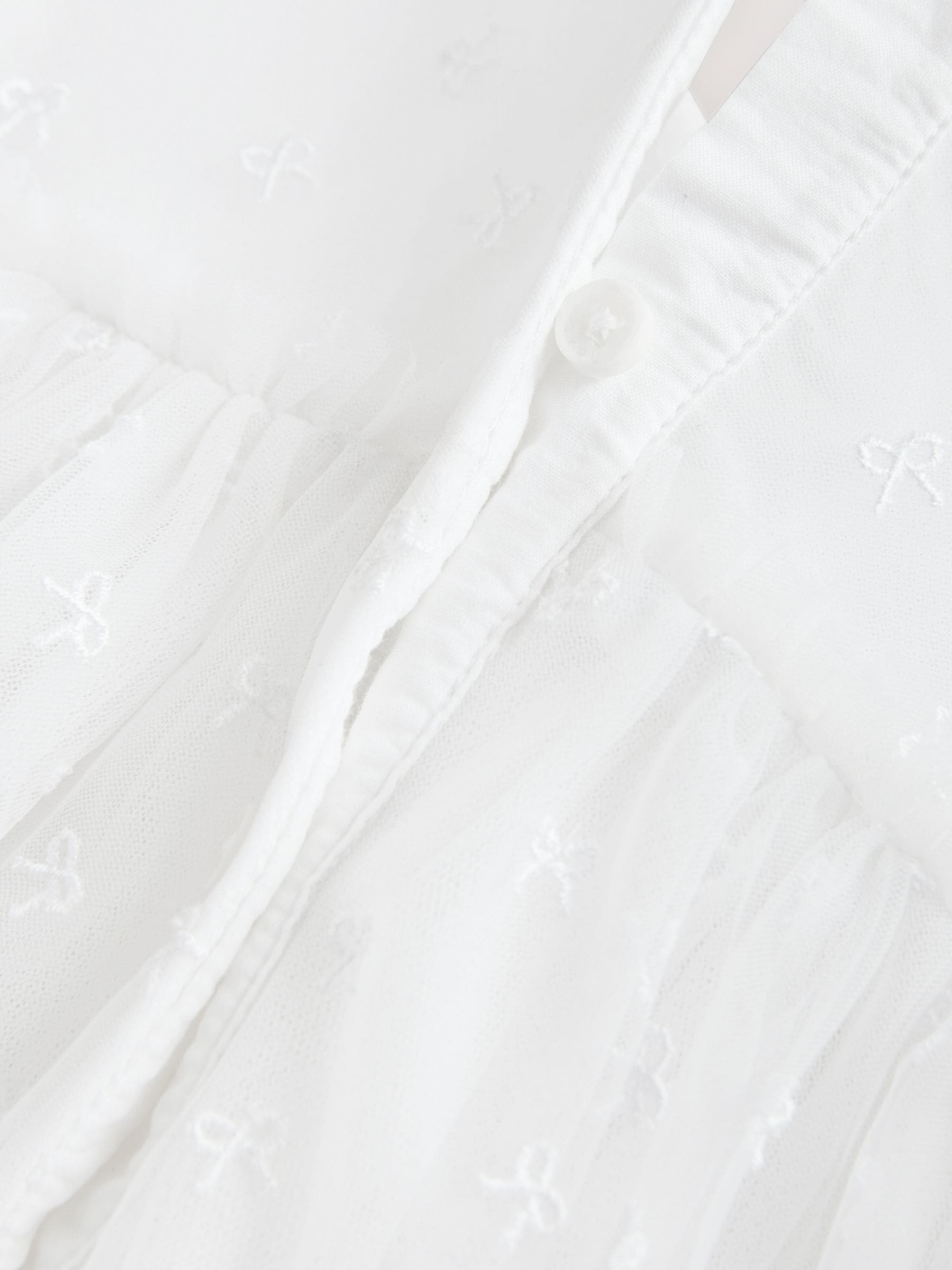 White Bow Mesh Baby Dress (0mths-2yrs) image 7