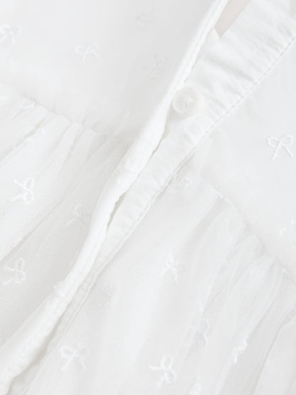 Dsiney Kidz - White Bow Mesh Baby Dress (0mths-2yrs) image 7