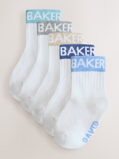 Baker by Ted Baker Baby Socks 5 Pack image 1