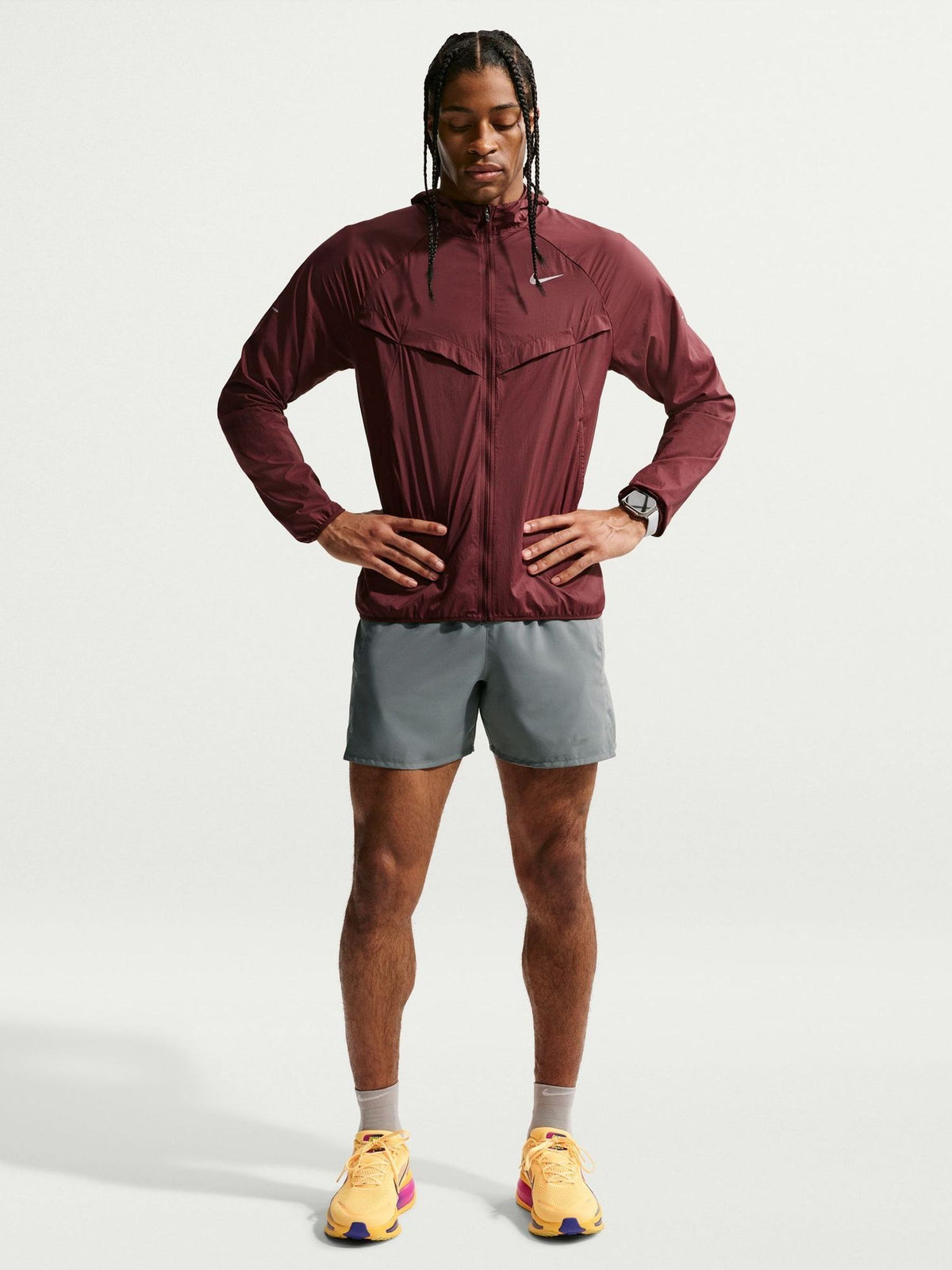 Dsiney Kidz - Nike Smoke Grey Miler Dri-FIT 5 inch Brief-Lined Running Shorts image 3