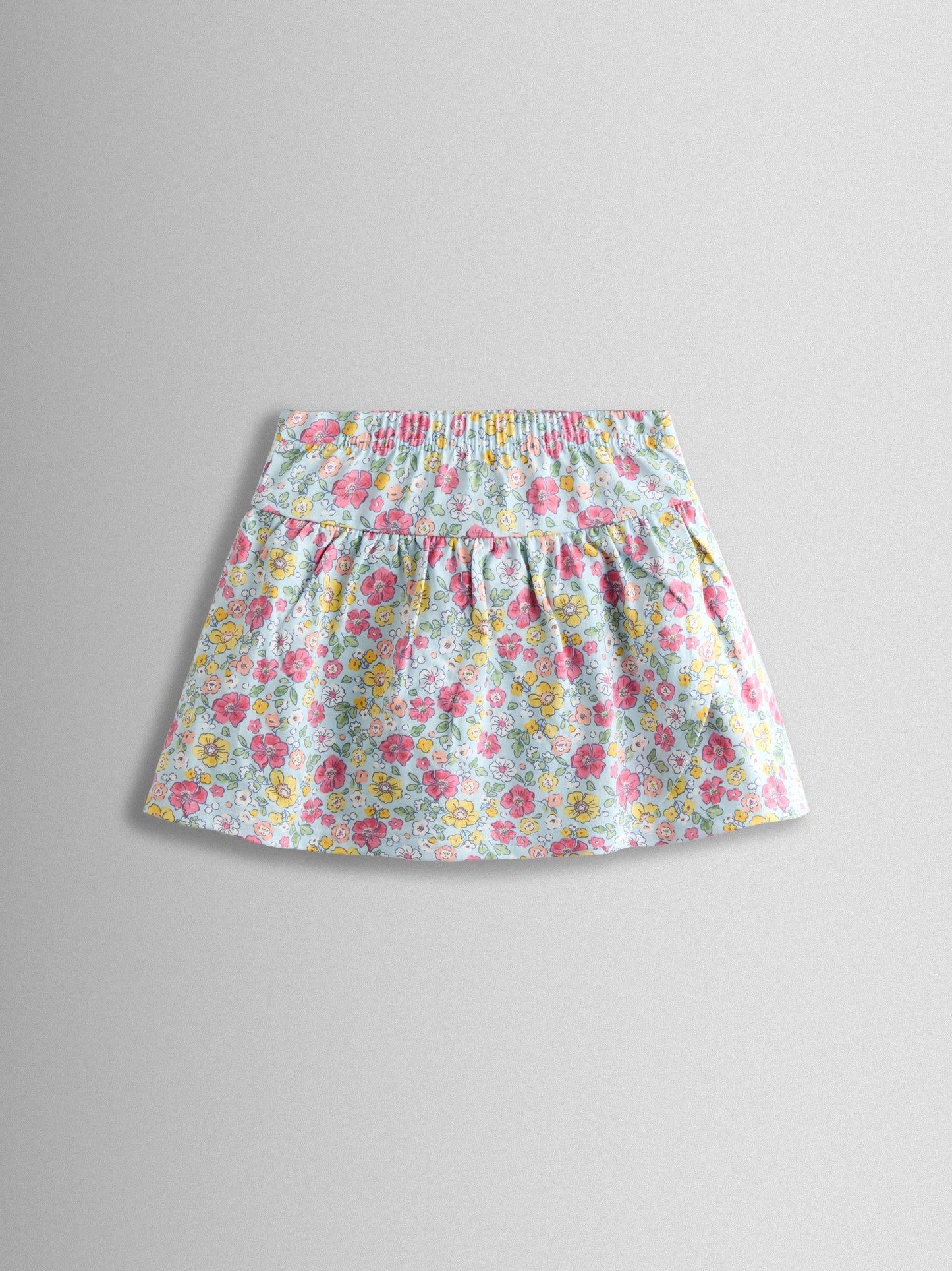 JoJo Maman Bébé Blue Smocked Cap Sleeve Top & Skort Set image 5