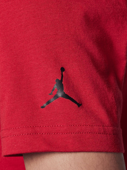 Dsiney Kidz - Jordan Red Michael Wordmark Embroidered Crew T-Shirt image 4