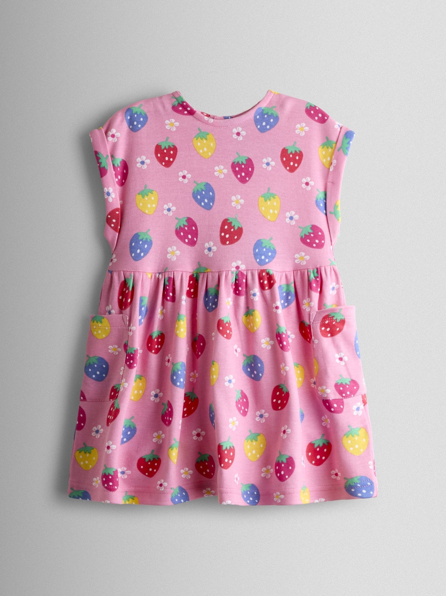 JoJo Maman Bébé Pink Strawberry Pet In Pocket Dress image 2