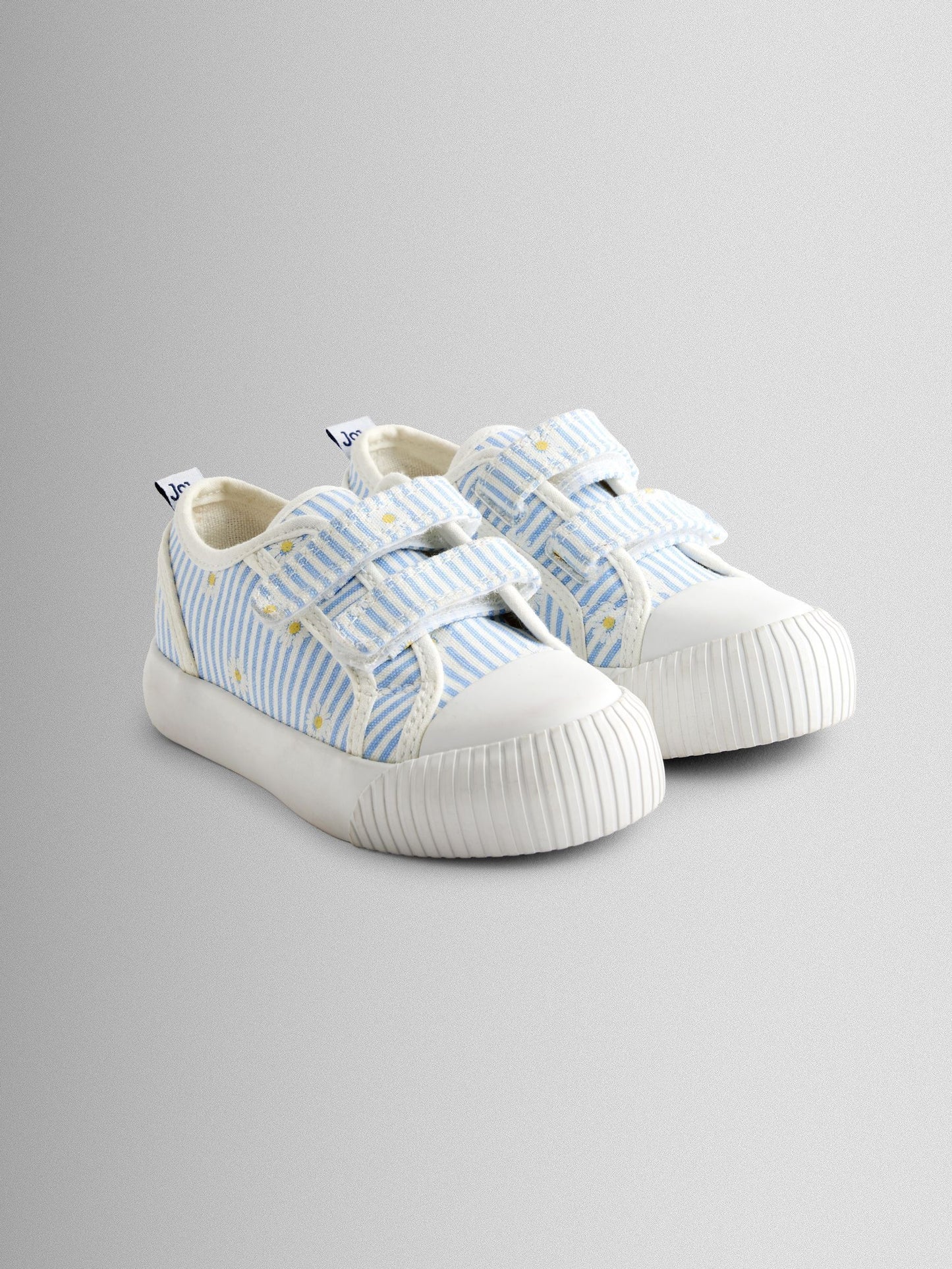JoJo Maman Bébé Blue Daisy Double Strap Canvas Pumps image 1