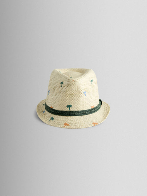 JoJo Maman Bébé Palm Tree Trilby Hat image 1