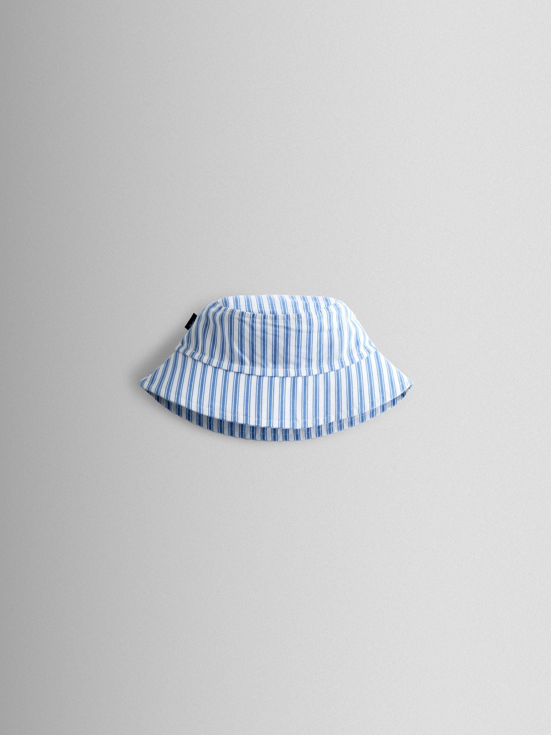 JoJo Maman Bébé Navy Stripe Bucket Hat image 1