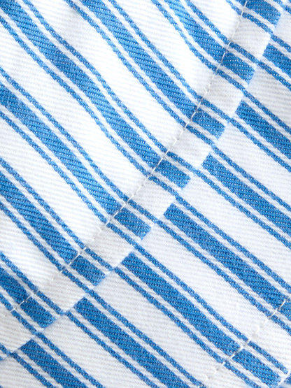 JoJo Maman Bébé Navy Stripe Bucket Hat image 4