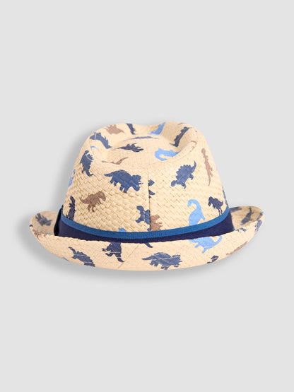 JoJo Maman Bébé Natural Dinosaur Trilby Hat image 3