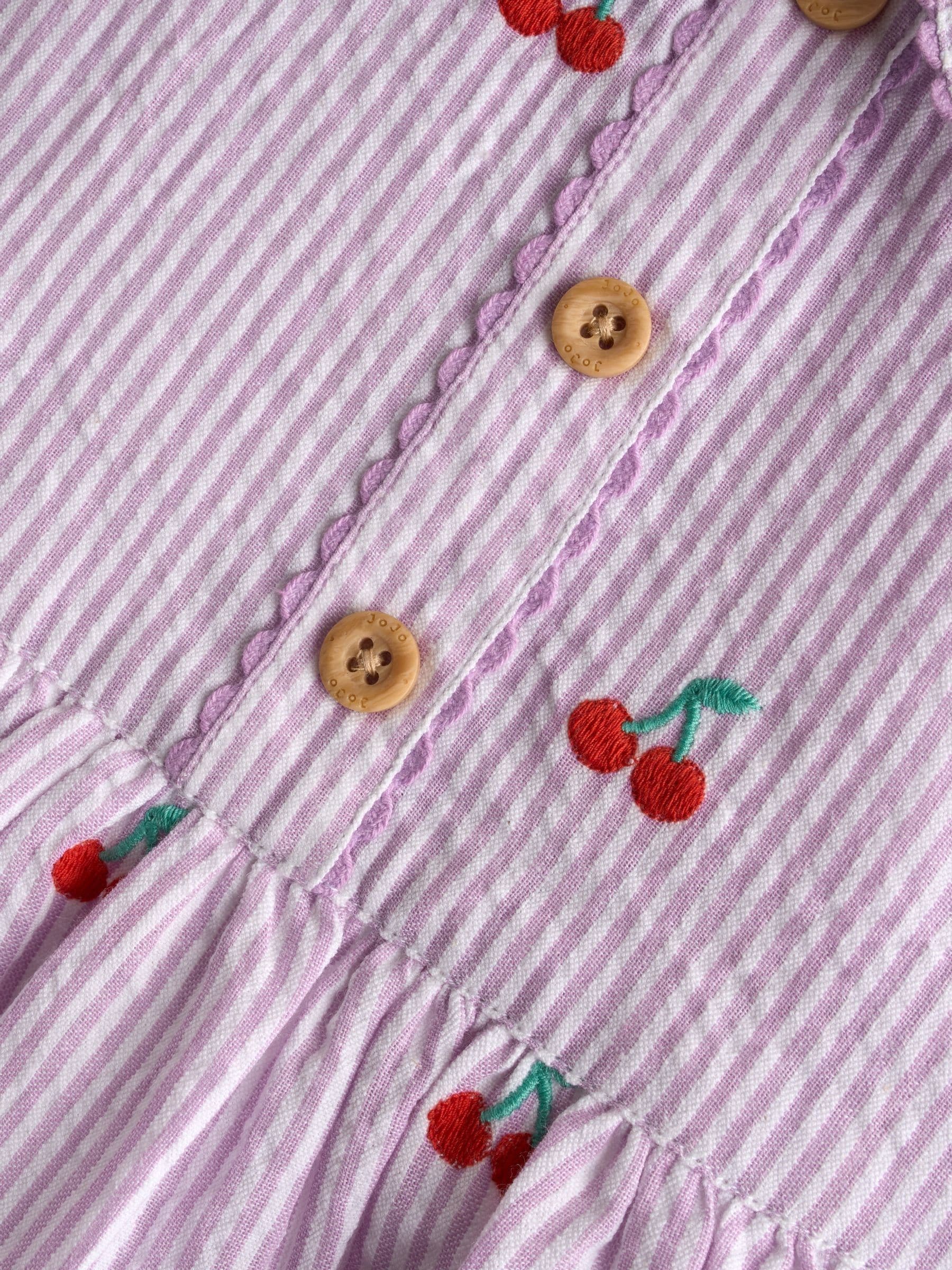 JoJo Maman Bébé Purple Collared Sleeveless Dress image 4