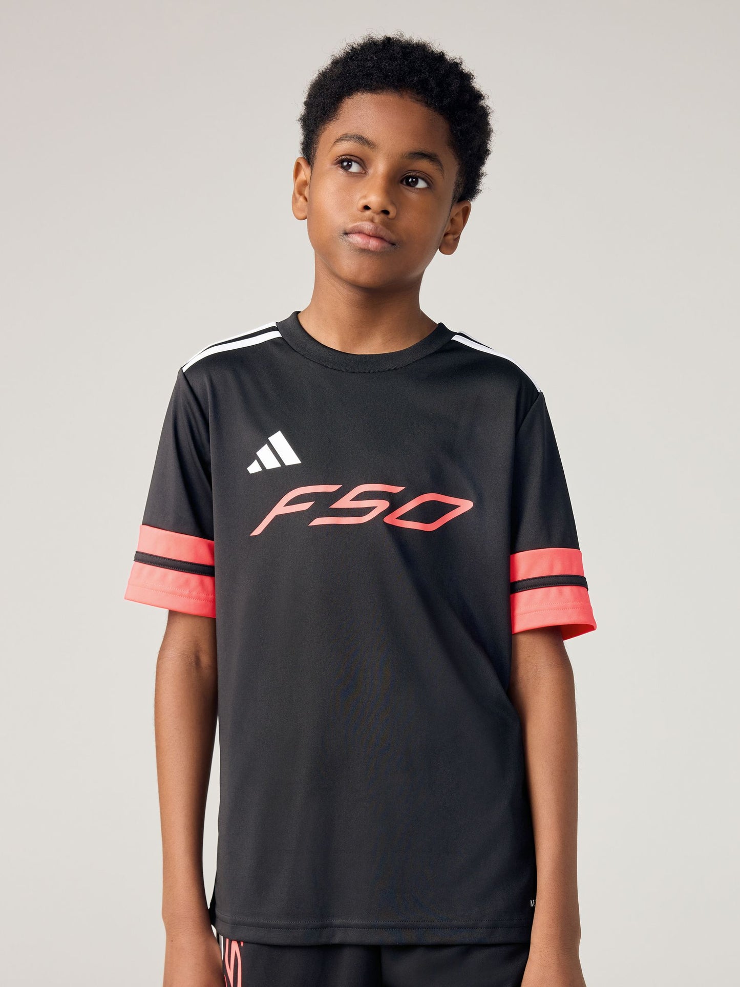 Dsiney Kidz - adidas Black/Red F50 Jersey Short Sleeve T-Shirt image 1