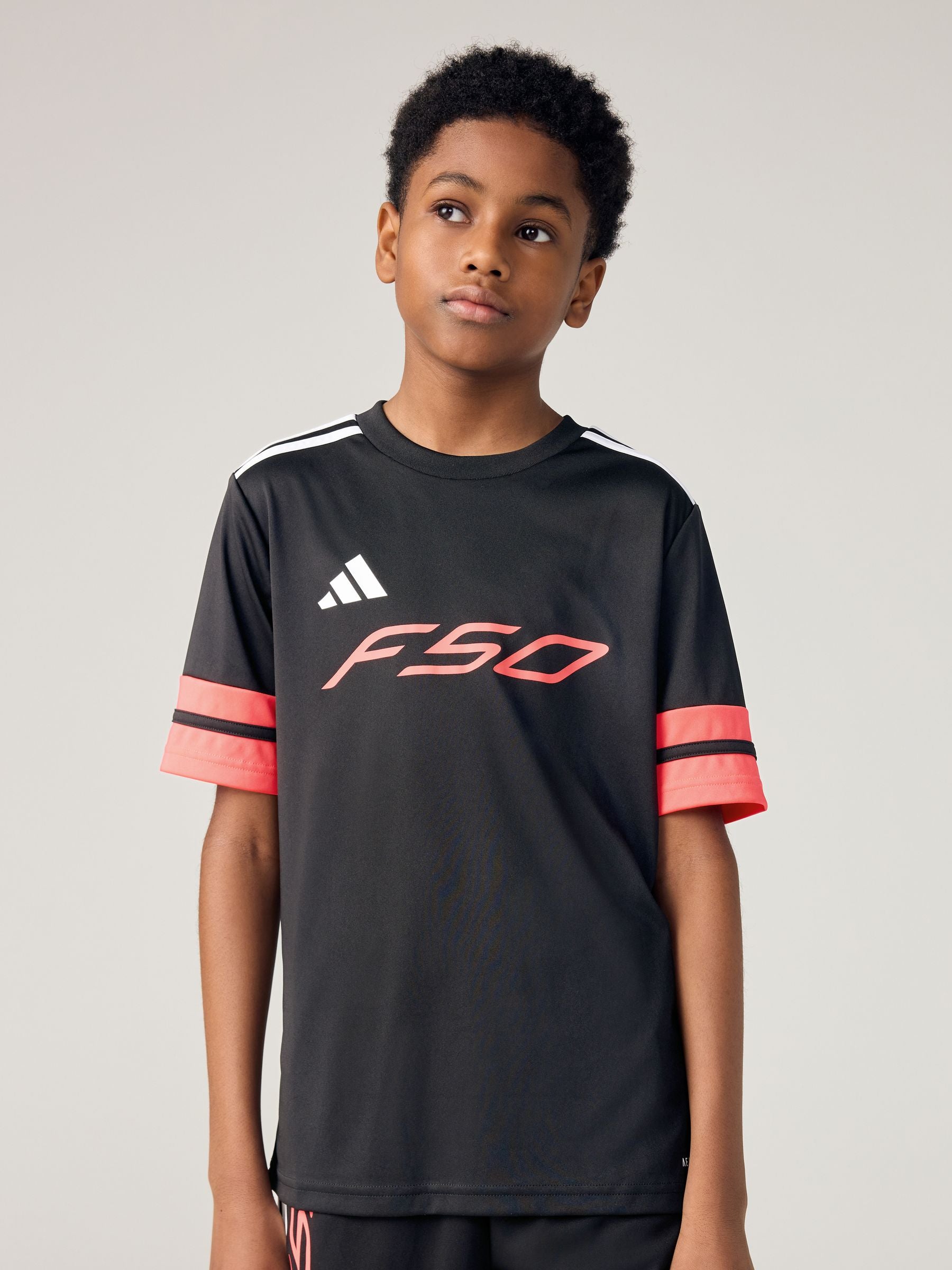Dsiney Kidz - adidas Black/Red F50 Jersey Short Sleeve T-Shirt image 1