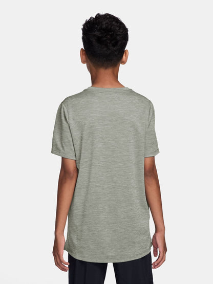 Dsiney Kidz - Nike Spruce Fog Grey Miler Dri-FIT Short Sleeve T-Shirt image 2