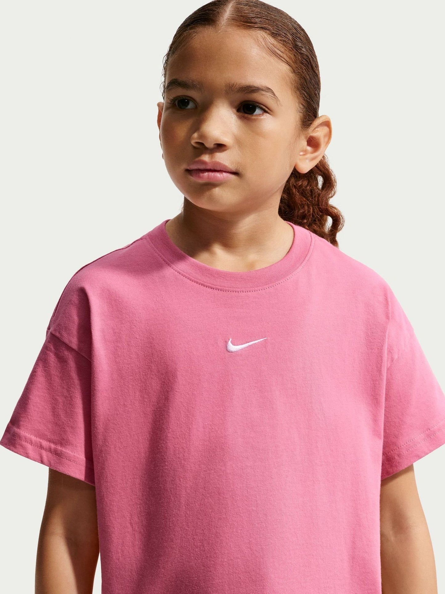 Dsiney Kidz - Nike Peony Pink Sportswear Boxy T-Shirt image 1