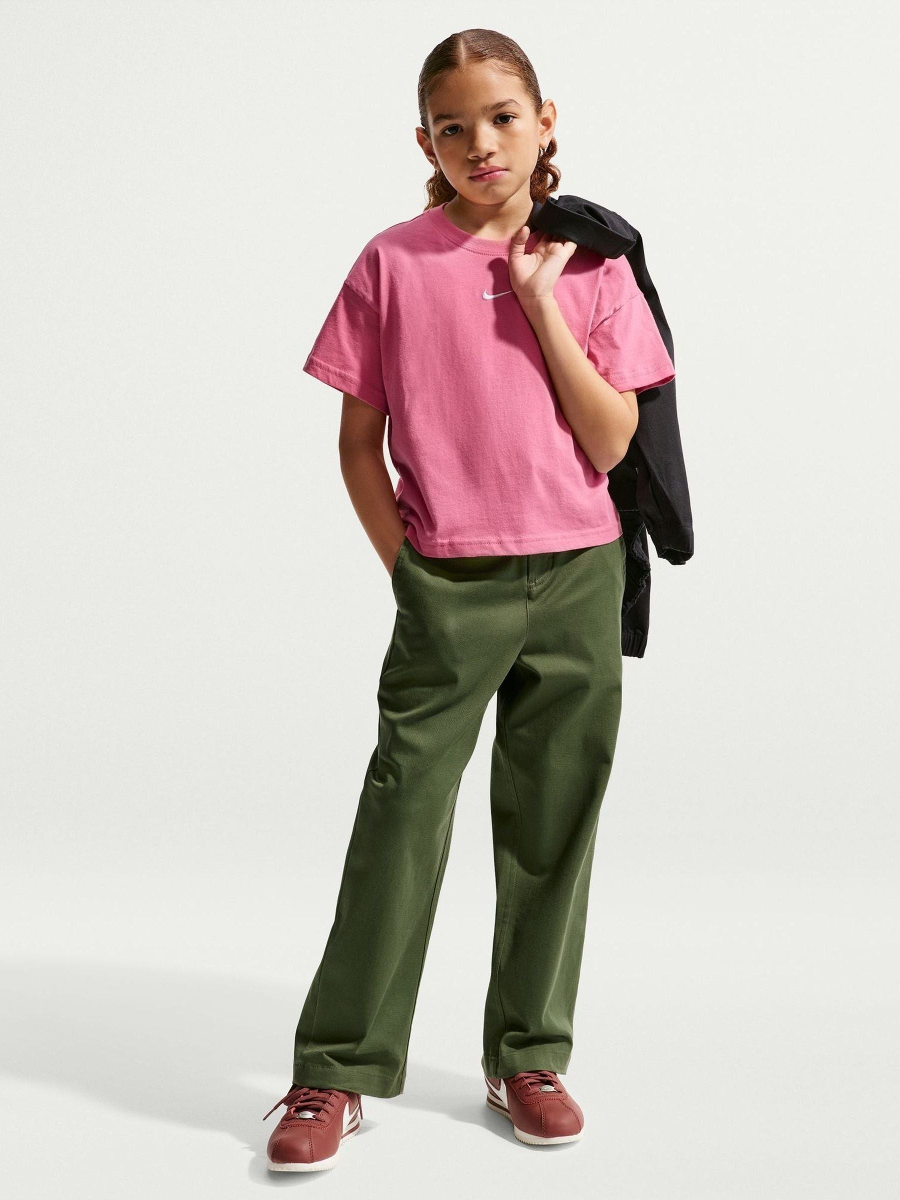 Dsiney Kidz - Nike Peony Pink Sportswear Boxy T-Shirt image 2