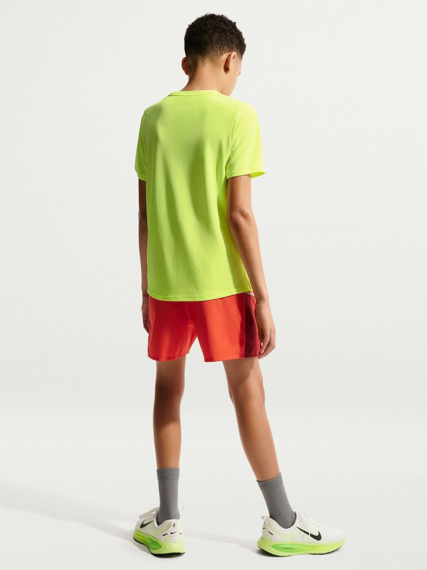 Dsiney Kidz - Nike Volt Ice Yellow Miler Dri-FIT Short Sleeve T-Shirt image 5