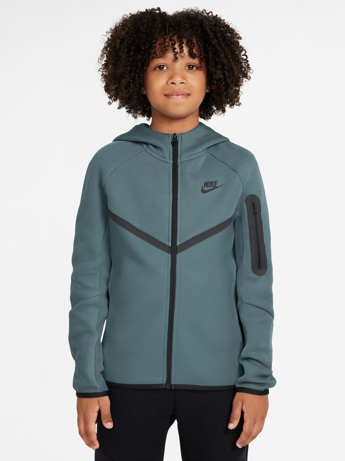 Dsiney Kidz - Nike Mineral Slate Tech Fleece Zip Through Hoodie image 1