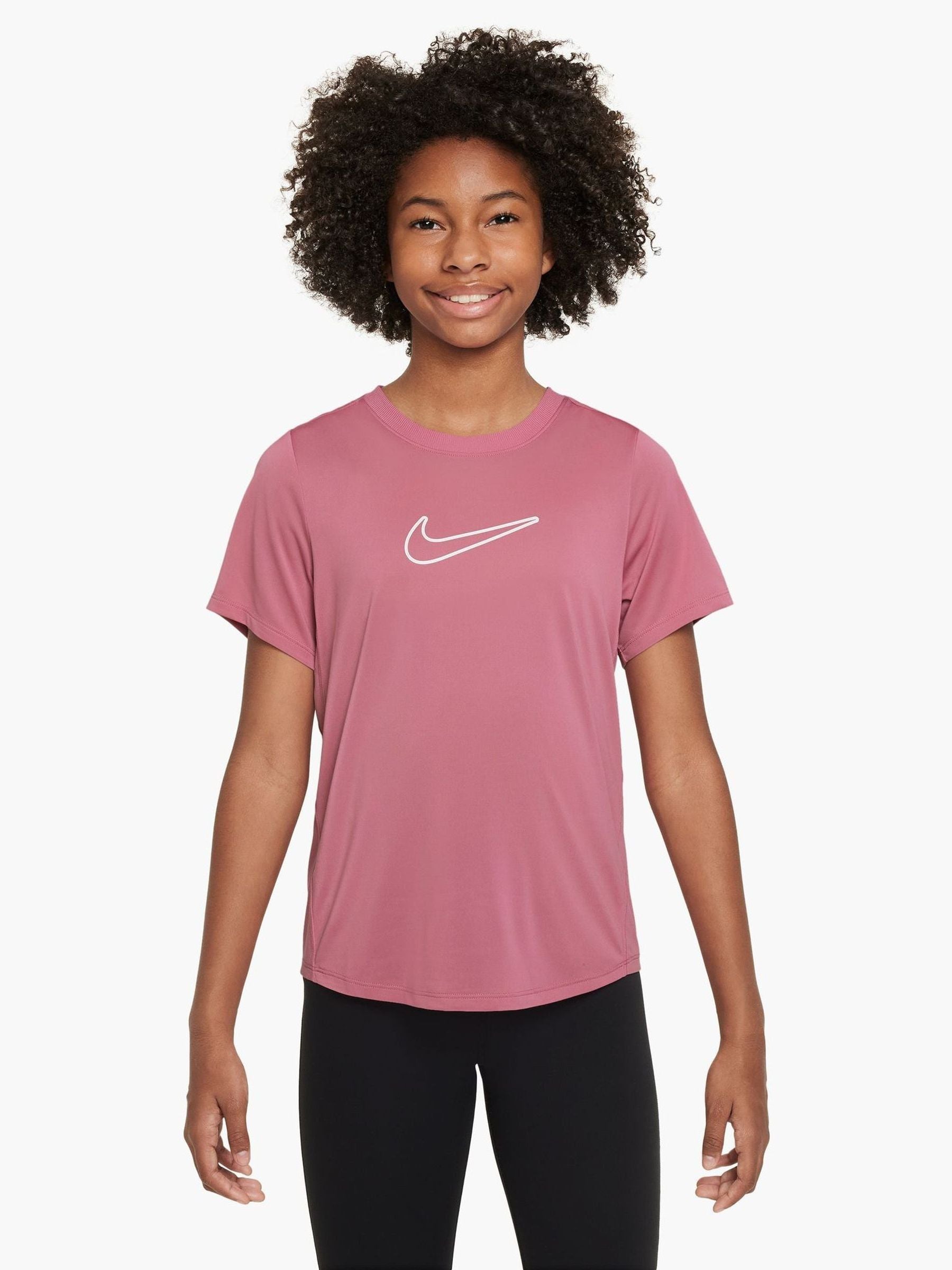 Dsiney Kidz - Nike Peony Pink Dri-FIT One Short Sleeve T-Shirt image 1