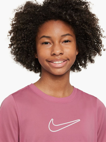 Dsiney Kidz - Nike Peony Pink Dri-FIT One Short Sleeve T-Shirt image 3