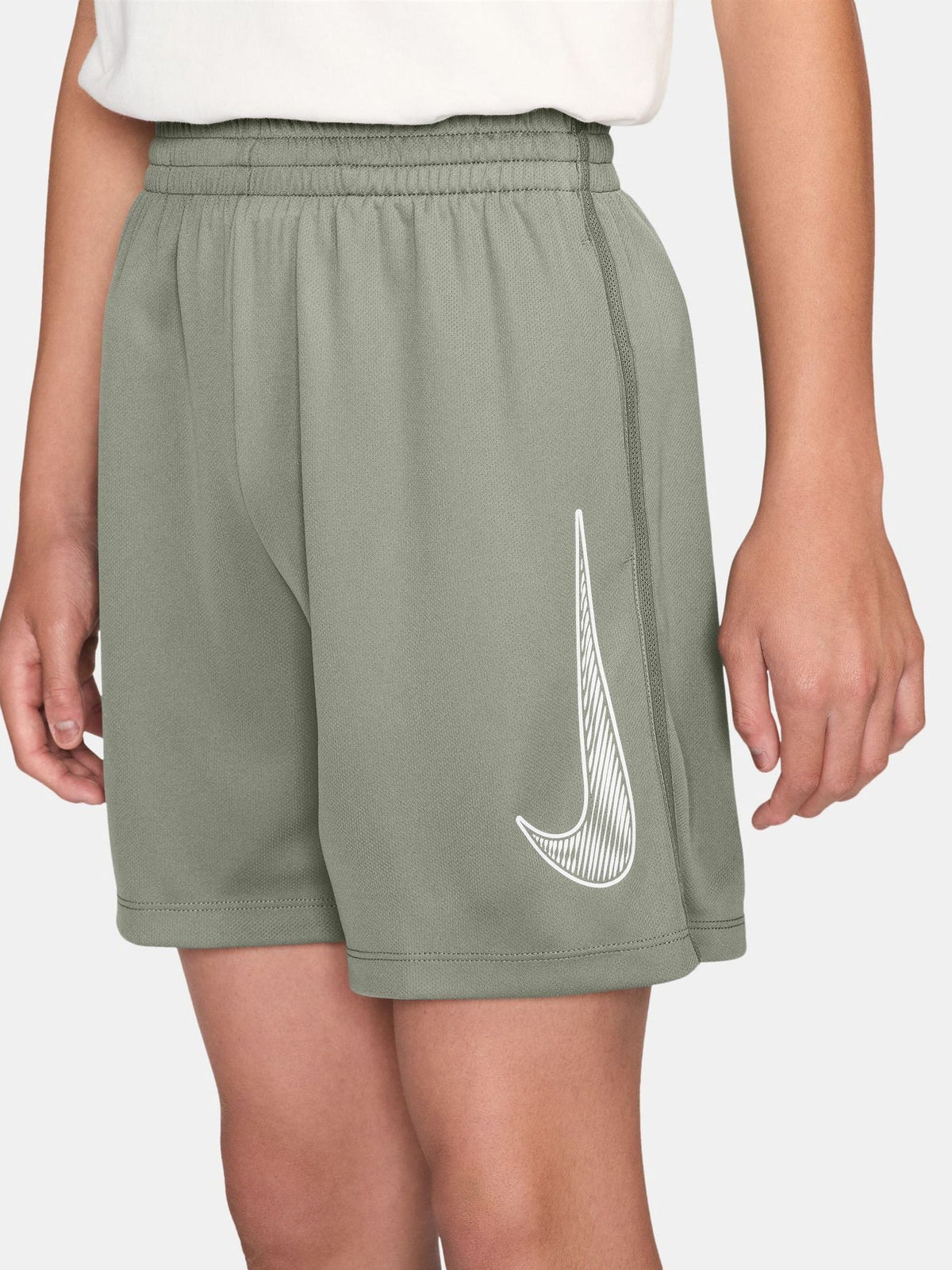 Dsiney Kidz - Nike Spruce Fog Grey Multi Dri-FIT Training Shorts image 3