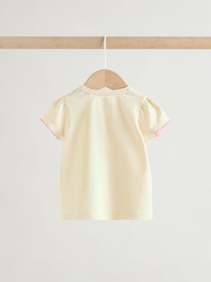 Ecru Tropical Short Sleeve Baby Top and Short Set 2 Piece (0mths-2yrs) image 8