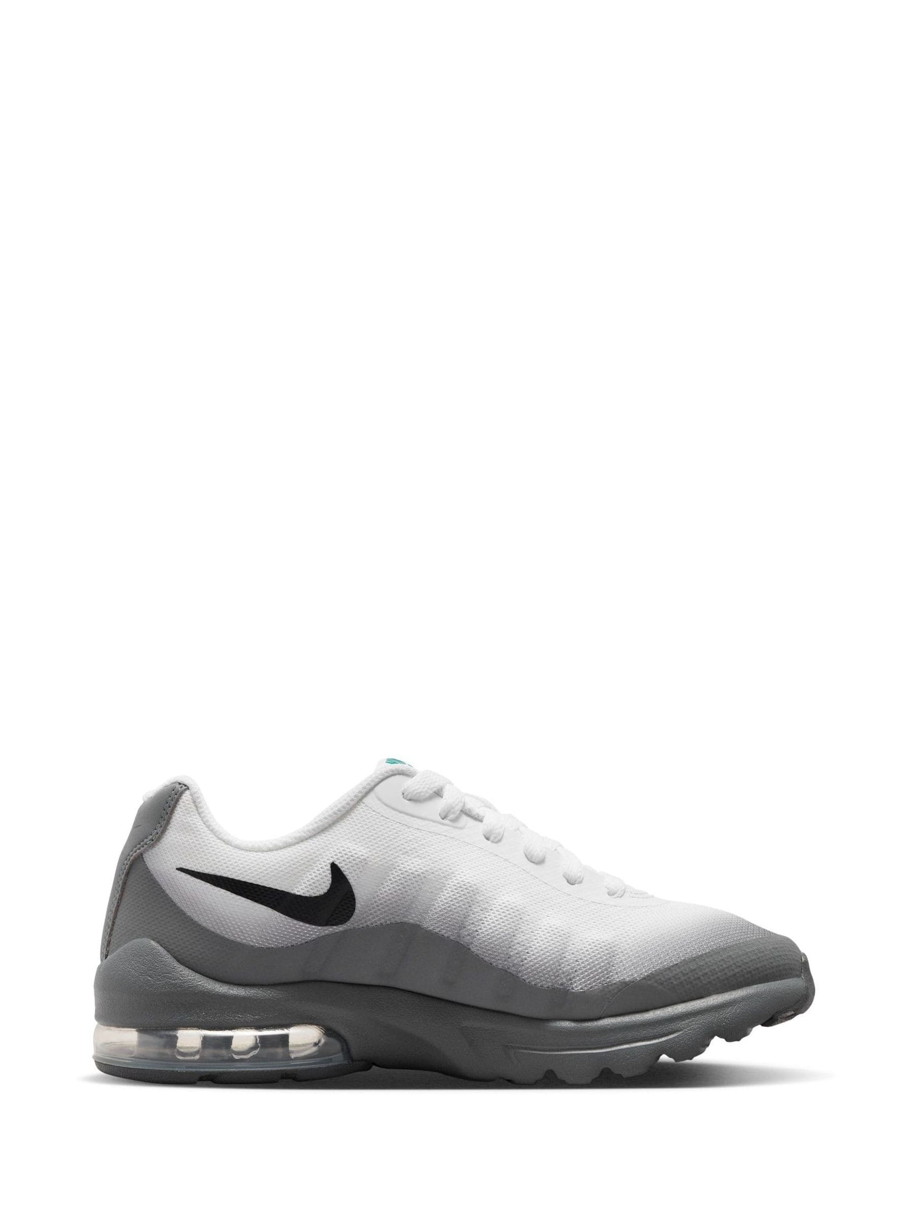 Nike Grey/White Youth Air Max Invigor Trainers image 3