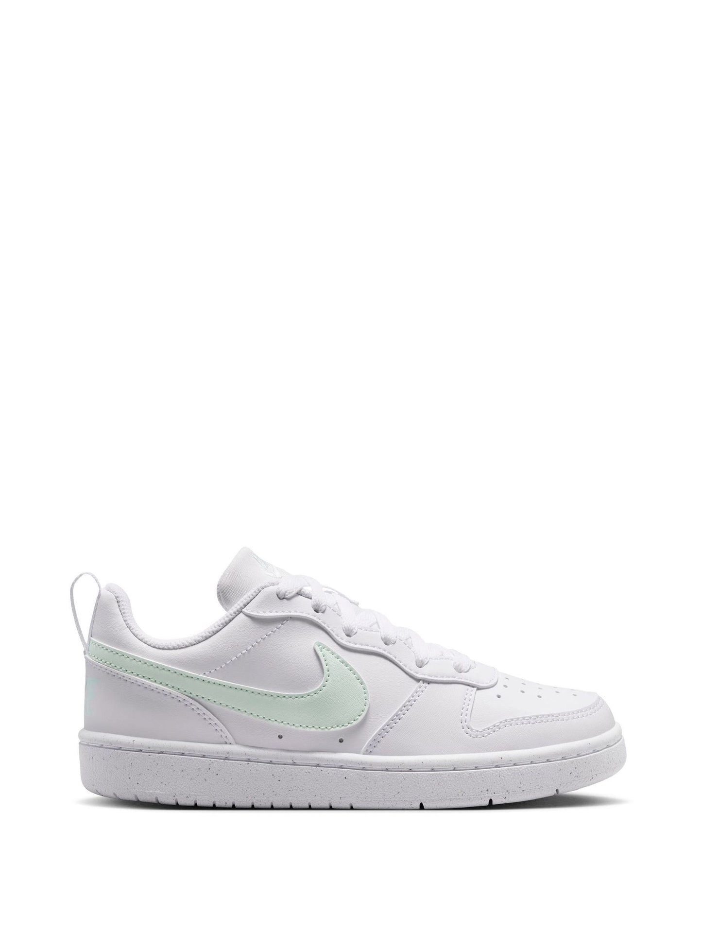 Nike White/Green Youth Court Borough Low Recraft Trainers image 1