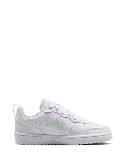 Nike White/Green Youth Court Borough Low Recraft Trainers image 3