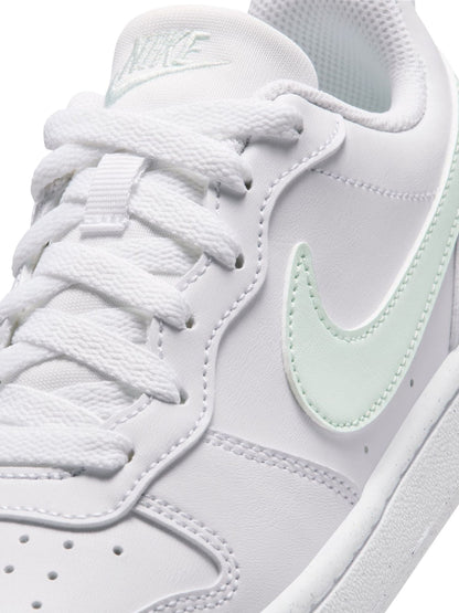 Nike White/Green Youth Court Borough Low Recraft Trainers image 6