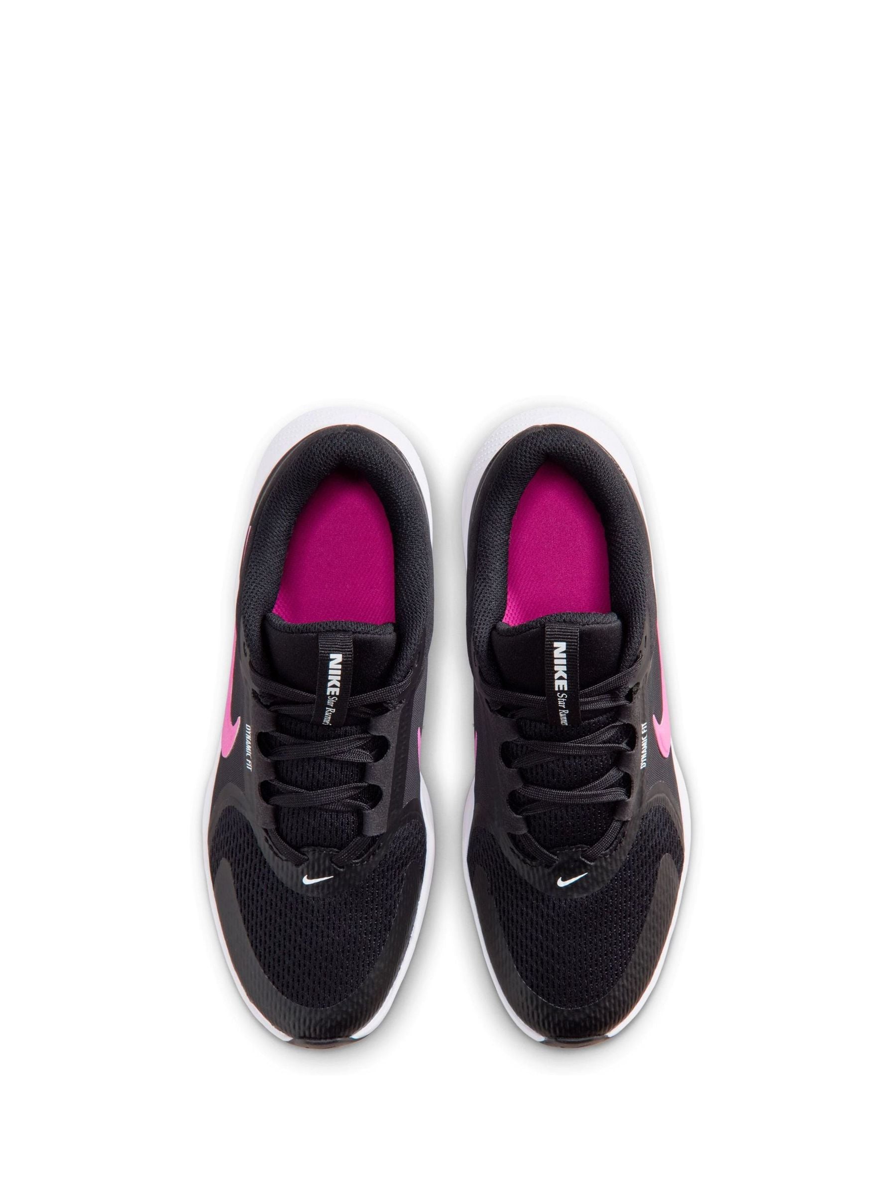 Nike Black/Pink Youth Star Runner 5 Trainers image 6