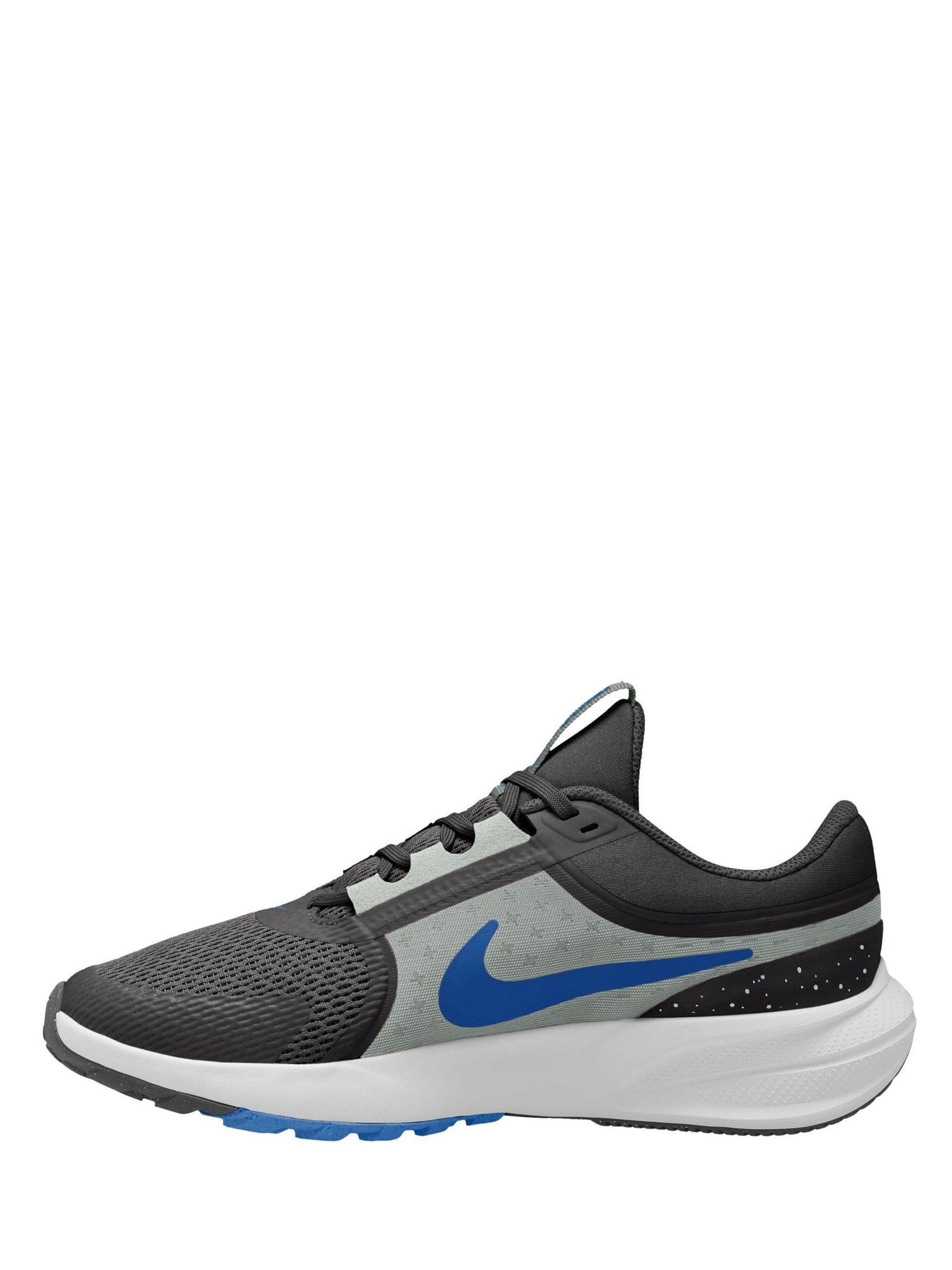 Nike Anthracite Grey/Blue Youth Star Runner 5 Trainers image 2