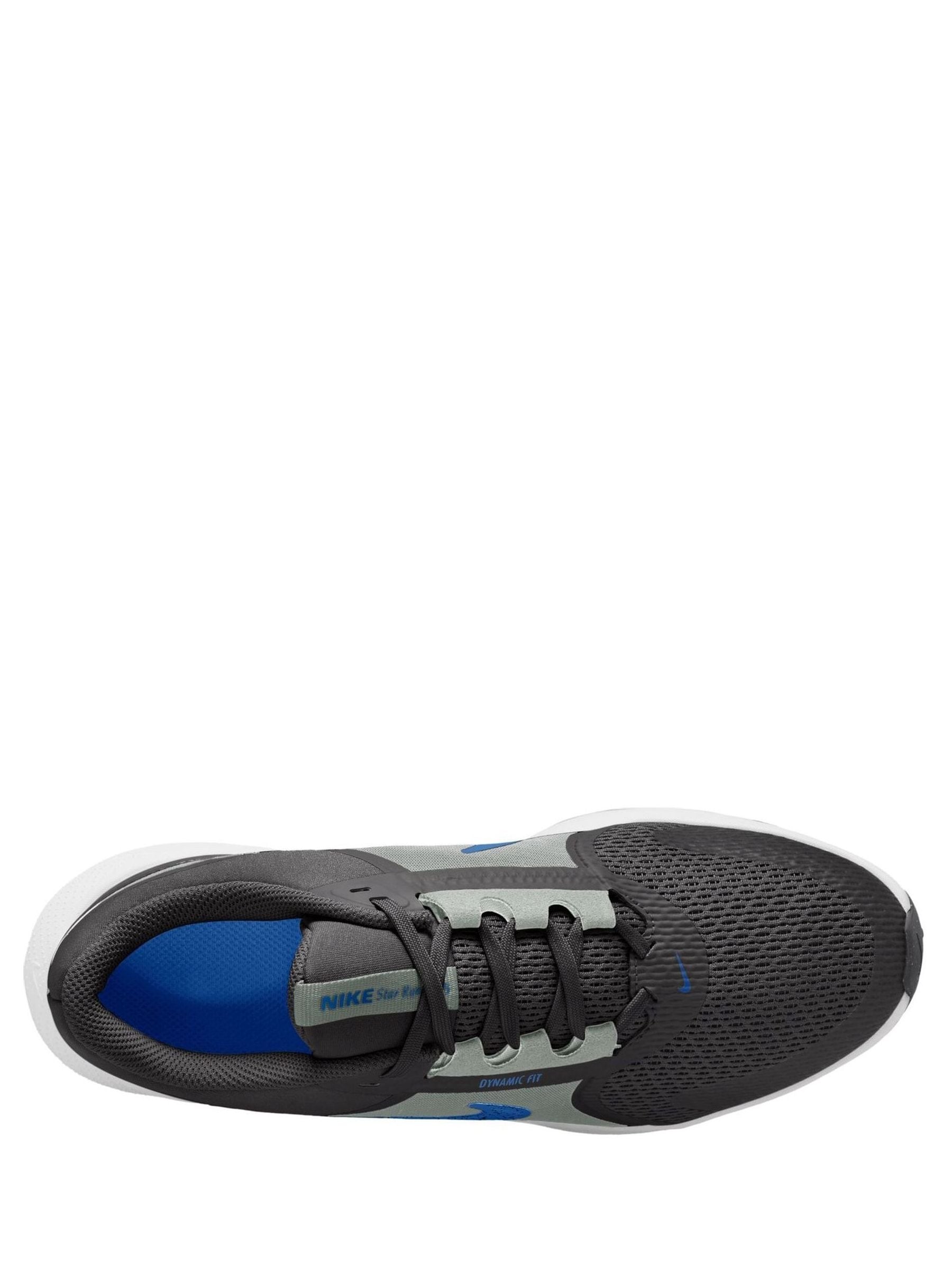 Nike Anthracite Grey/Blue Youth Star Runner 5 Trainers image 3