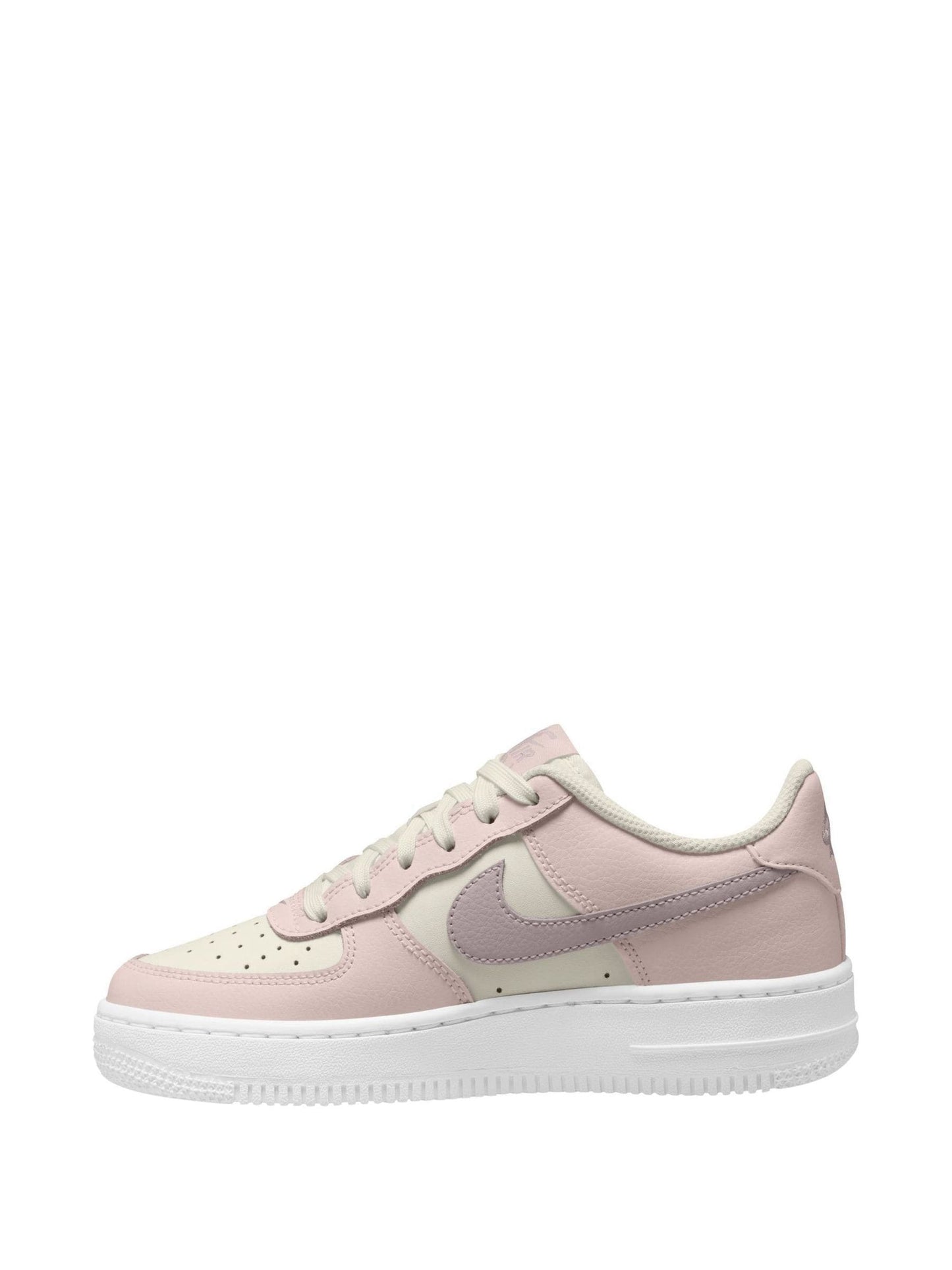 Nike Pink/White Lilac Youth Air Force 1 Essential+ Trainers image 2