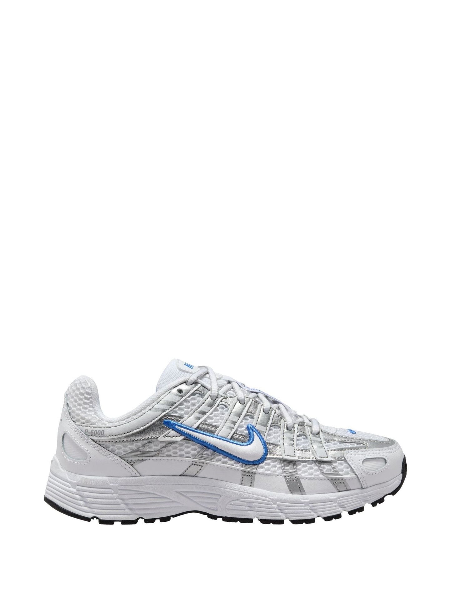 Nike White/Silver Blue Youth P6000 Trainers image 1