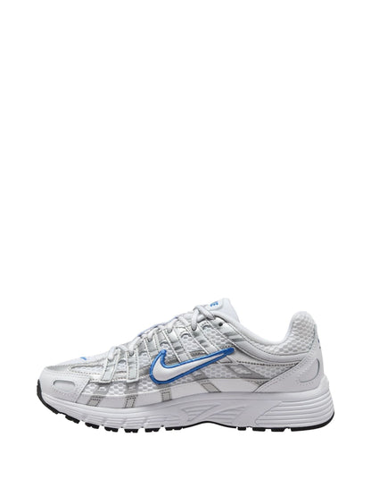 Nike White/Silver Blue Youth P6000 Trainers image 2