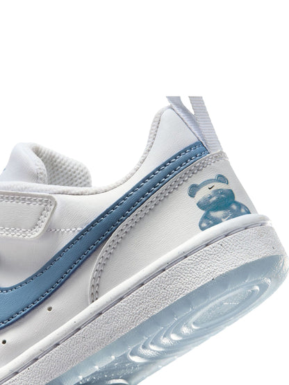Nike White Junior Court Borough Low Trainers image 9