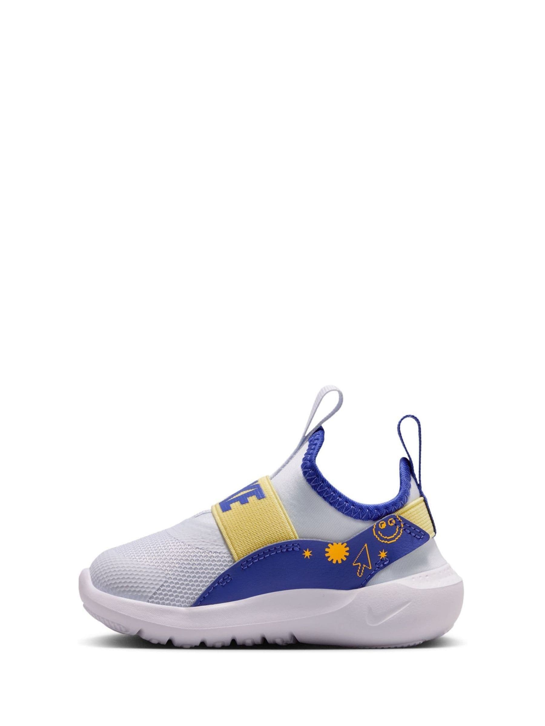 Nike Grey Orange Infant Flex Runner 4 Trainers image 4