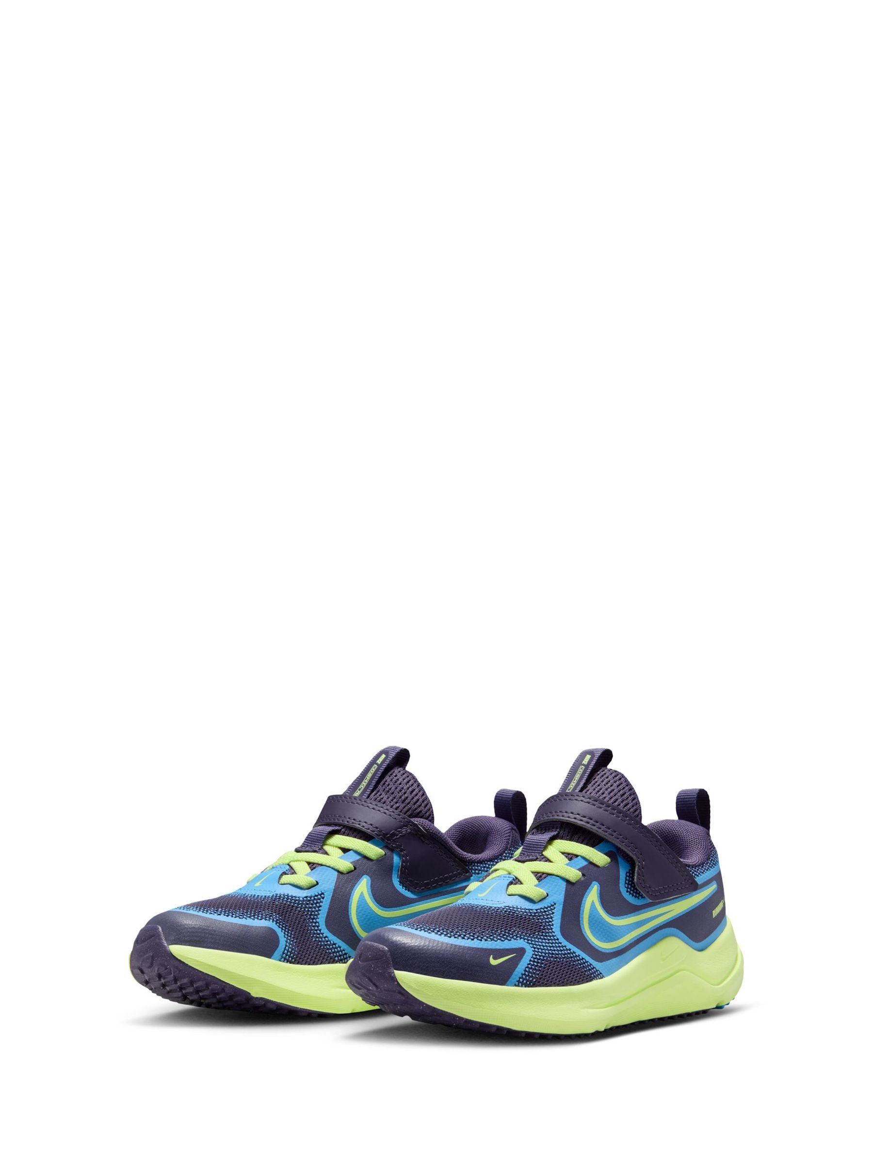 Nike Purple Blue Junior Cosmic Running Trainers image 5
