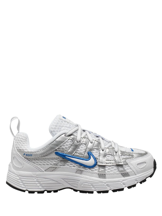 Nike White/Blue Junior P6000 Trainers image 1