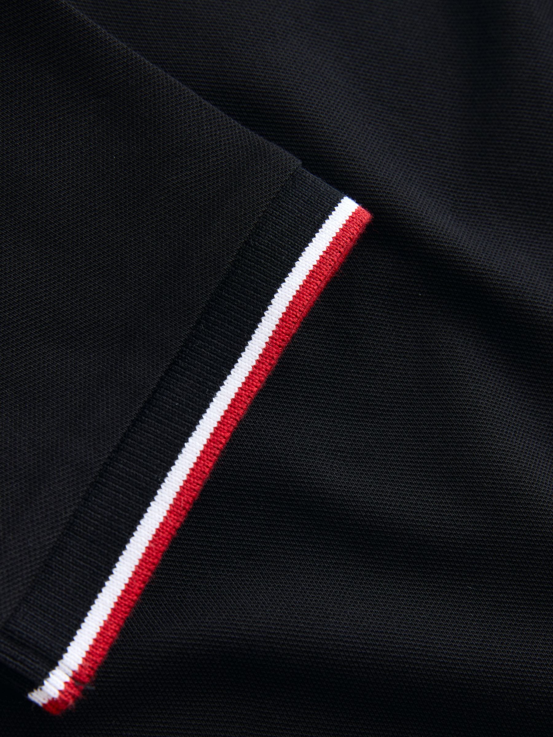 Dsiney Kidz - Black Geo Collar Zip Neck Polo Shirt (3-16yrs) image 3
