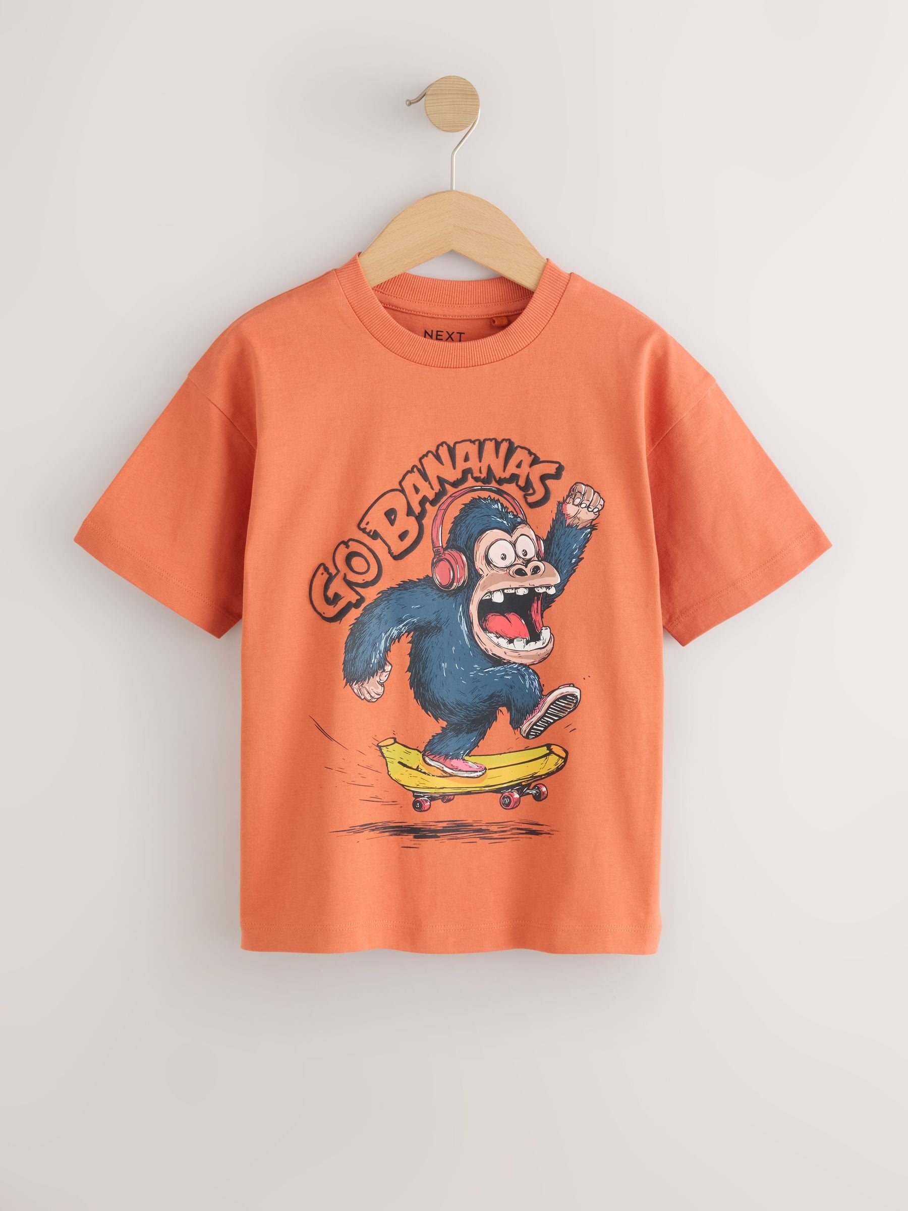 Dsiney Kidz - Rust Bananas Short Sleeve Graphic T-Shirt (3-16yrs) image 1