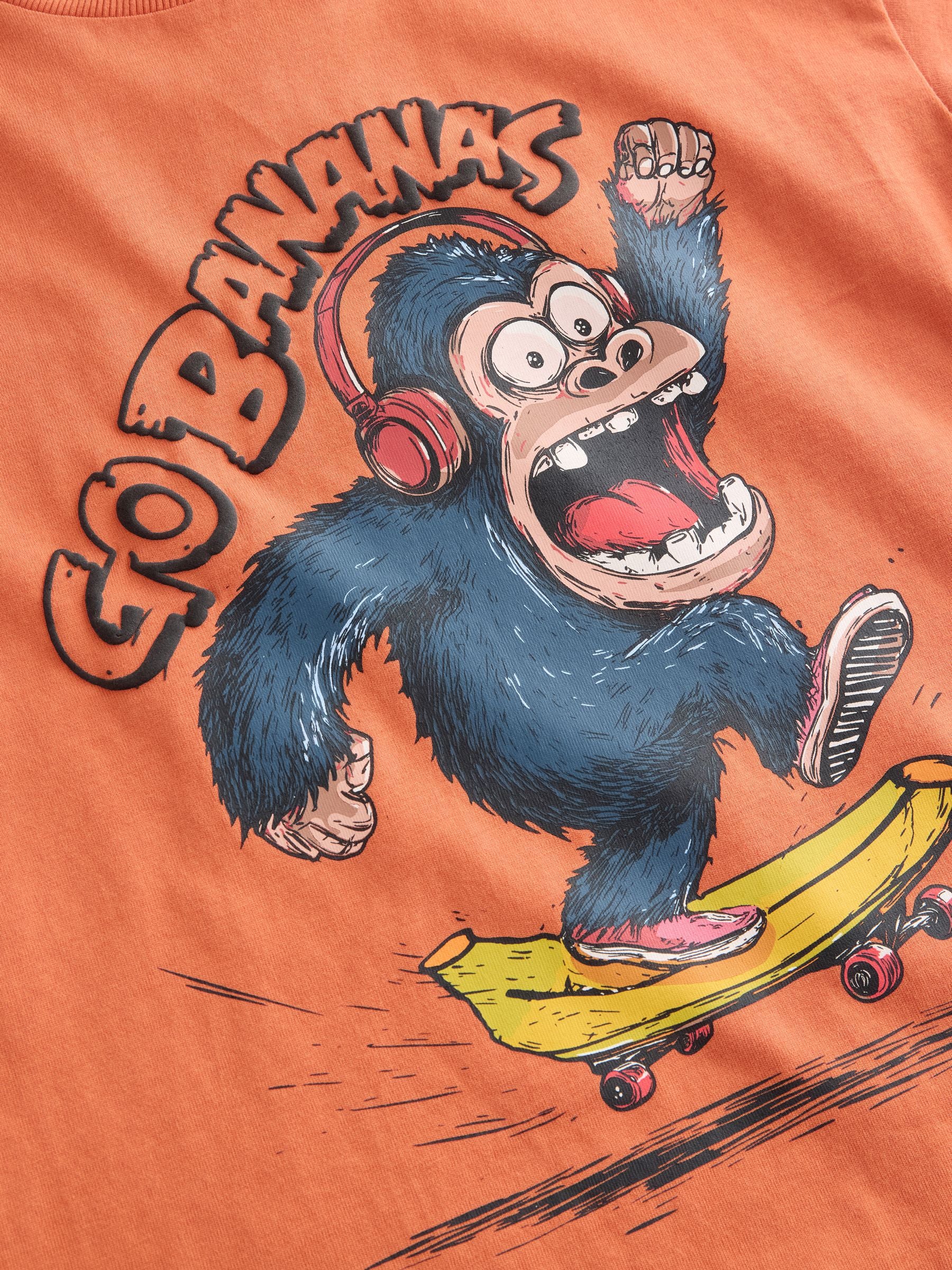Dsiney Kidz - Rust Bananas Short Sleeve Graphic T-Shirt (3-16yrs) image 3