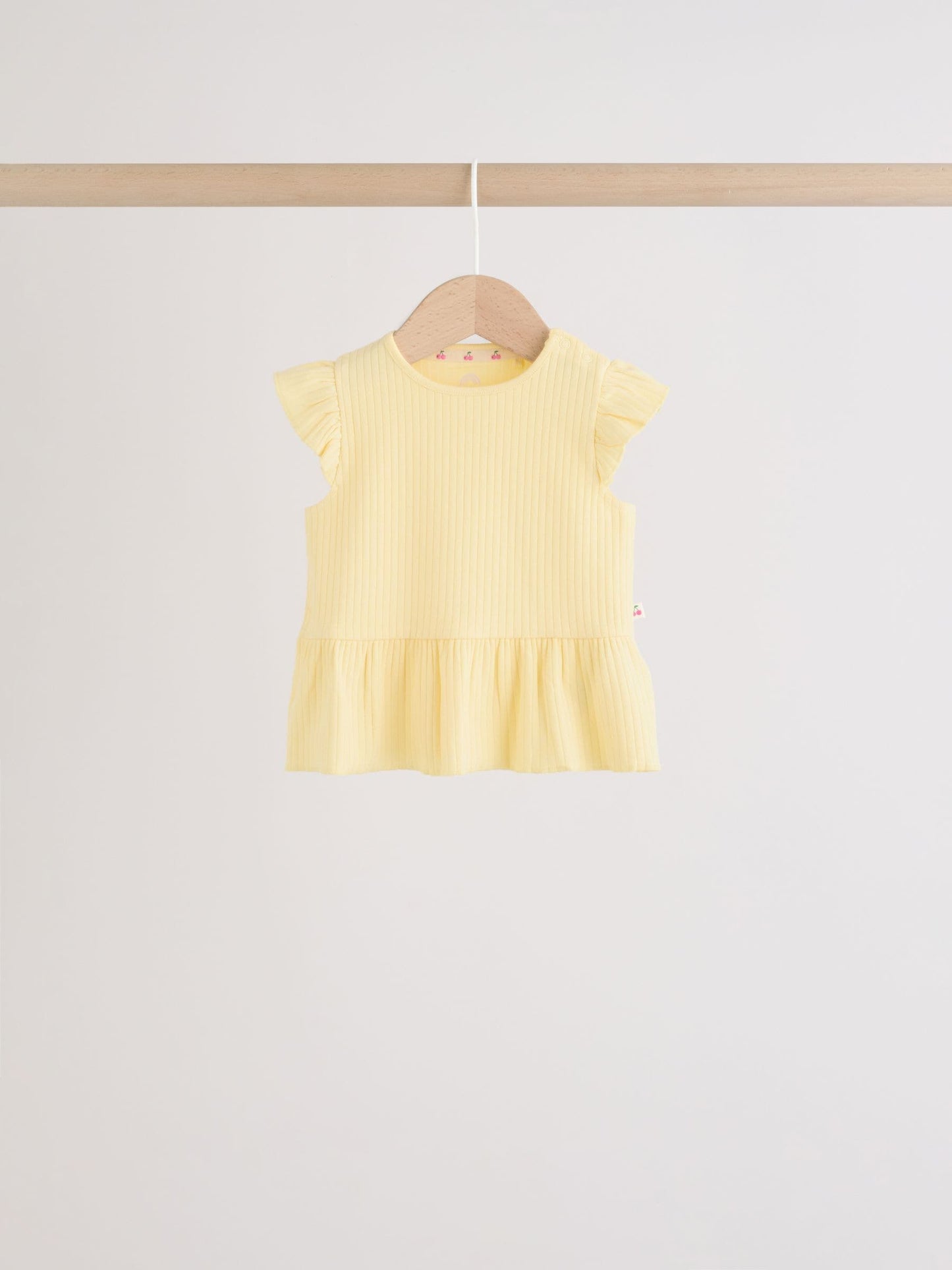 Multi Baby Short Sleeve Peplum T-Shirts 4 Pack (0mths-2yrs) image 7