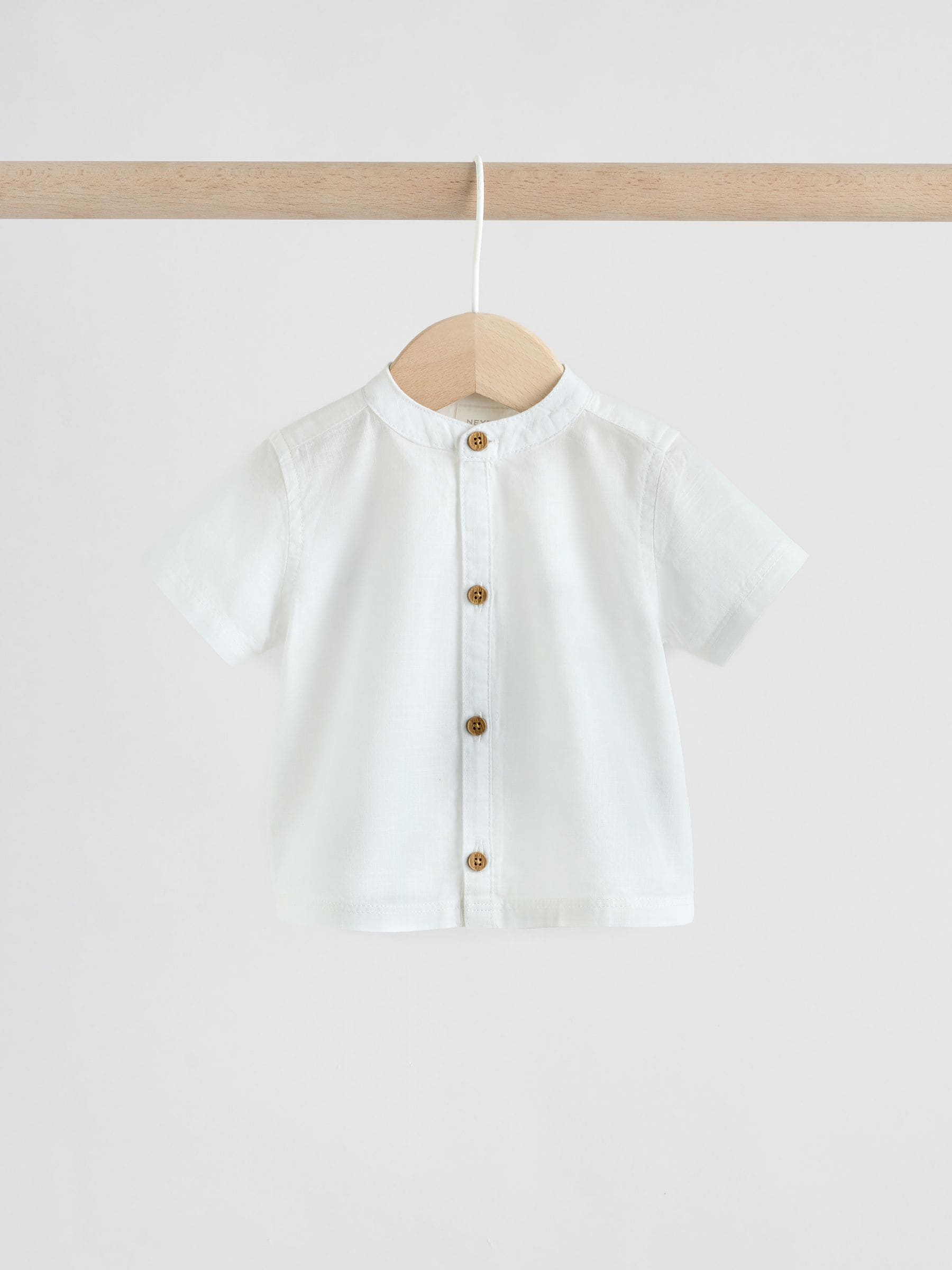 Neutral Woven Waistcoat, Shirt and Shorts Baby Set 3 Piece (0mths-2yrs) image 4