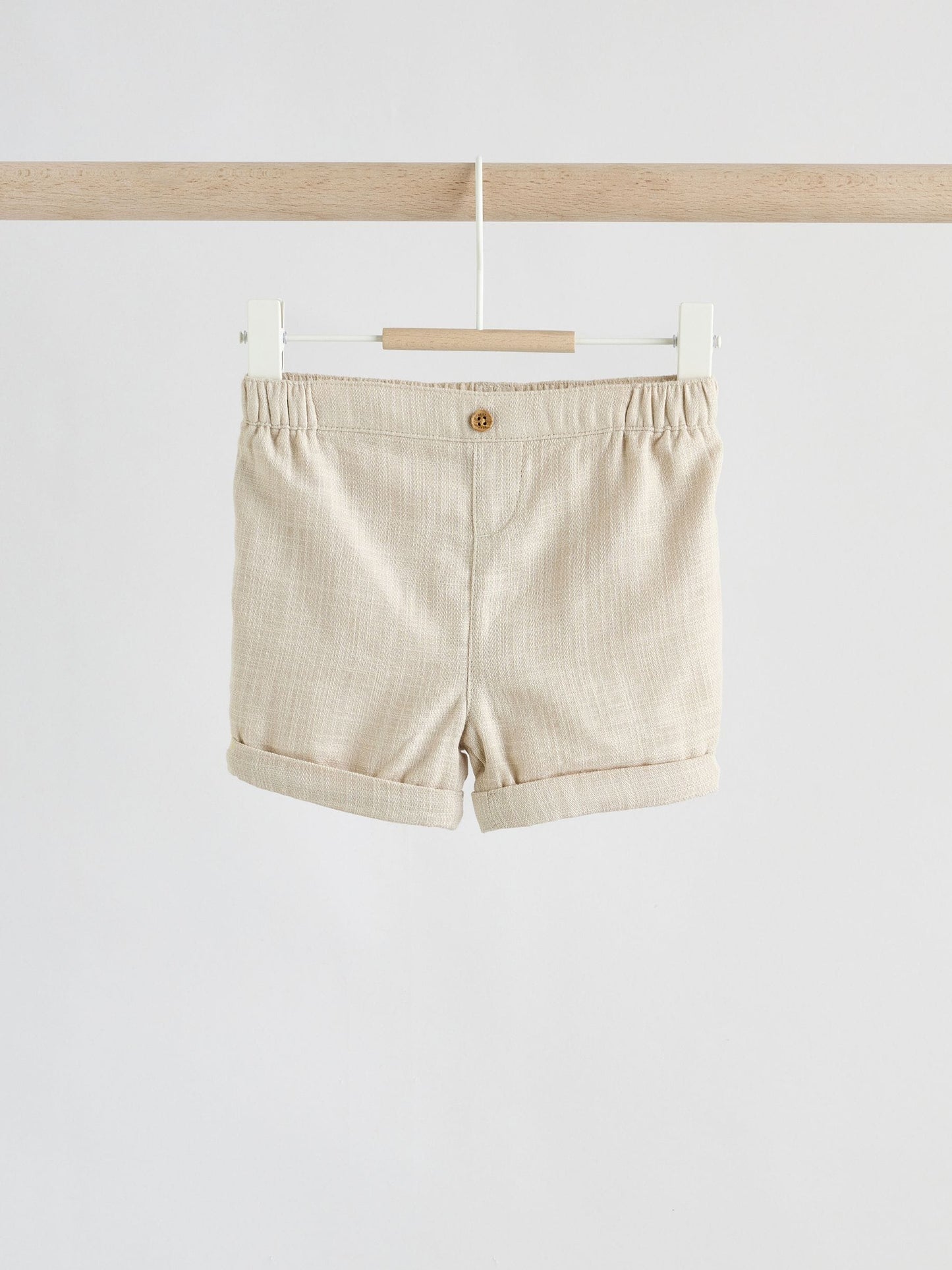 Neutral Woven Waistcoat, Shirt and Shorts Baby Set 3 Piece (0mths-2yrs) image 5