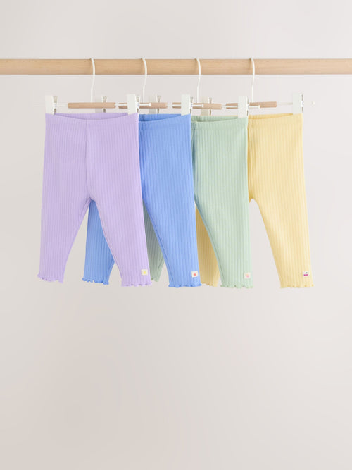 Multi Baby Leggings 4 Pack (0mths-2yrs) image 1