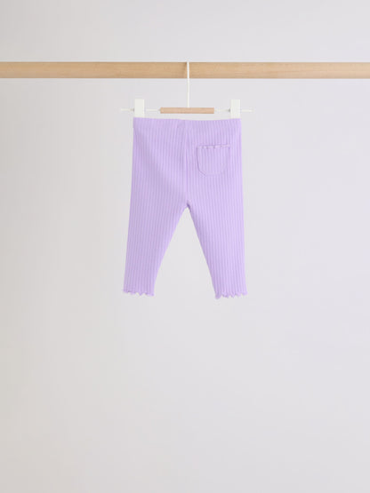 Multi Baby Leggings 4 Pack (0mths-2yrs) image 7