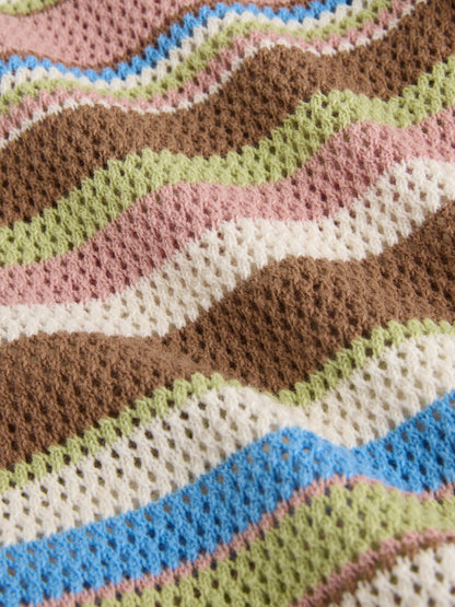 Brown Stripe Knitted Baby Romper (0mths-3yrs) image 7