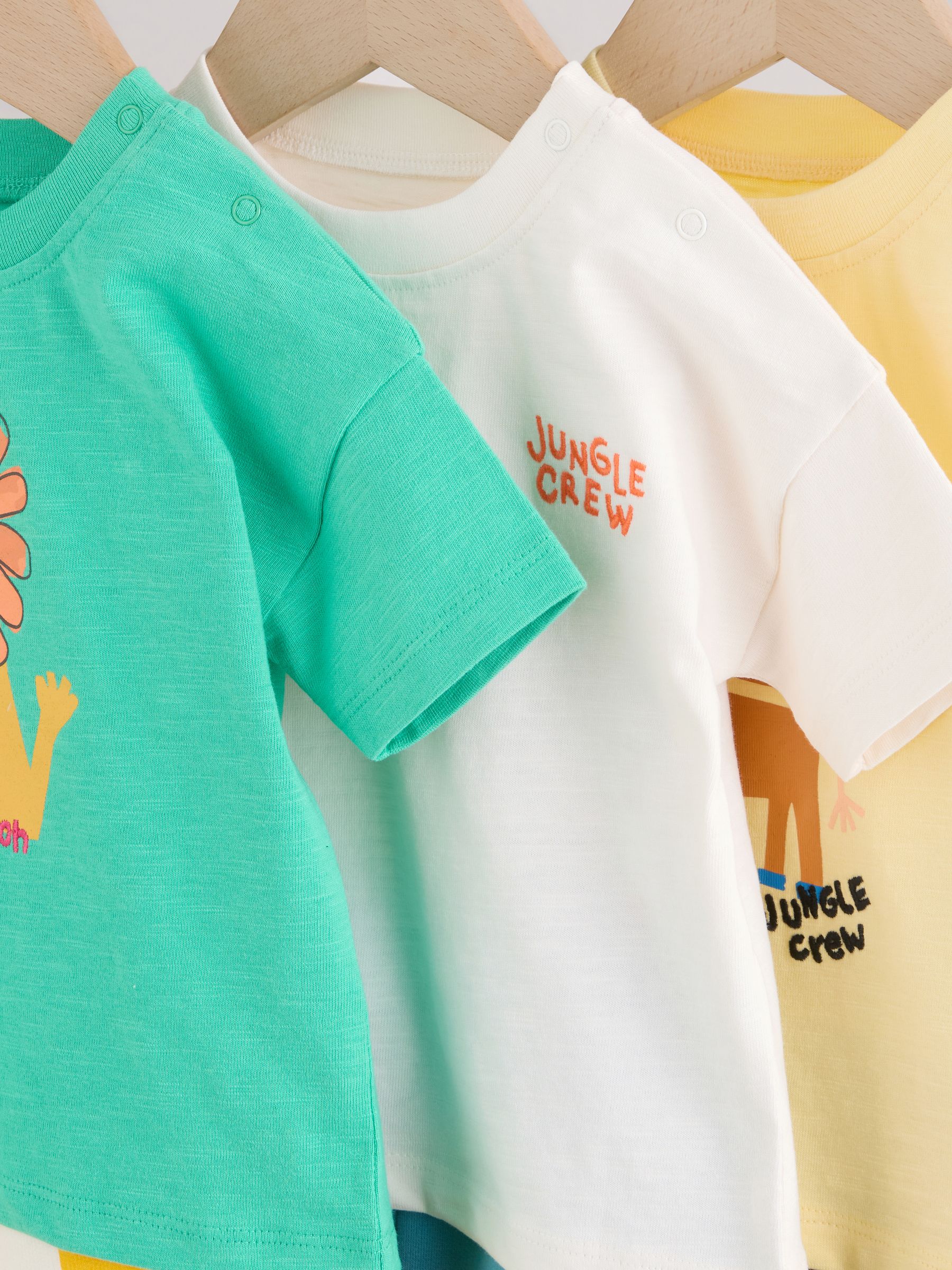 Green/Yellow Safari Animal Tops and Shorts Baby Set 6 Piece (0mths-3yrs) image 4