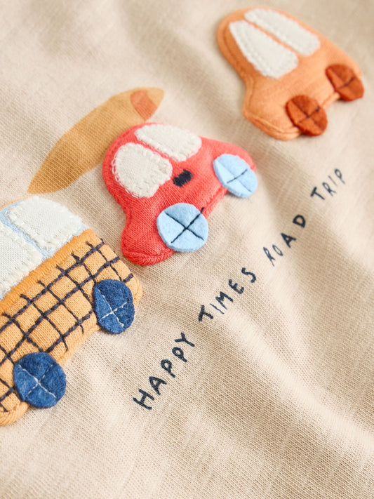 Orange Cars Top and Shorts Baby Set (0mths-2yrs) image 3